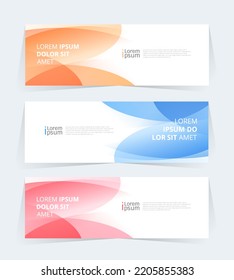 Geometric banner design with Vector presentation template.