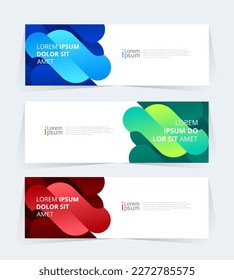 Geometric banner design with Vector presentation template.