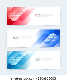 Geometric banner design with Vector presentation template.