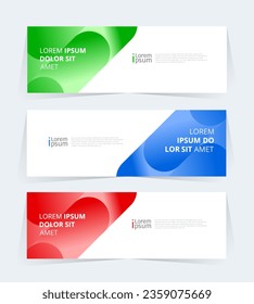 Geometric banner design with Vector presentation template.