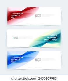 Geometric banner design with Vector presentation template.