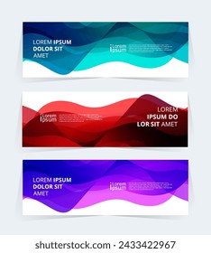 Geometric banner design with Vector presentation template.