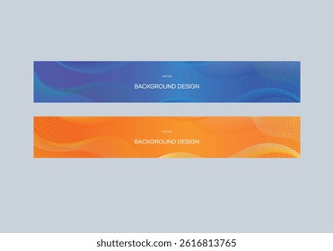 Geometric banner design vector presentation template