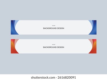 Geometric banner design vector presentation template