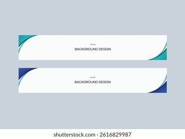 Geometric banner design vector presentation template