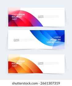 Diseño de Anuncio geométrico con Plantilla de presentación de Vector.