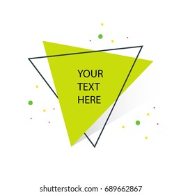 Geometric Banner with Flat Style. For poster or social media campaign.