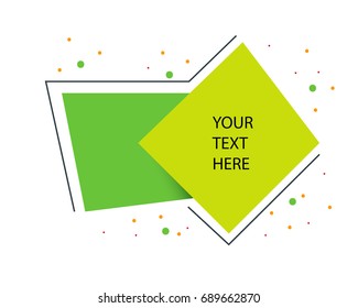 Geometric Banner with Flat Style. For poster or social media campaign.