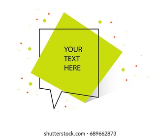 Geometric Banner with Flat Style. For poster or social media campaign.