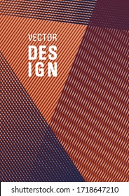 Geometric banner flyer background vector template. Minimal presentation backdrop. Editable web landing page graphics. Rectangle leaflet box card. Hipster art cover geometry.