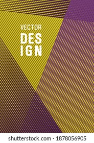 Geometric banner flyer background vector template. 2d abstract shapes flat tech composition. Cool triangles composition. Bright business report concept. Elegant commercial cover geometry.