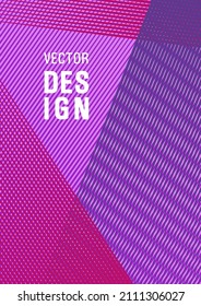 Geometric banner flyer background vector template. Laconic rectangle cover template. Trendy magazine backdrop. Scientific journal concept. Future geometric pattern Eps10 vector.