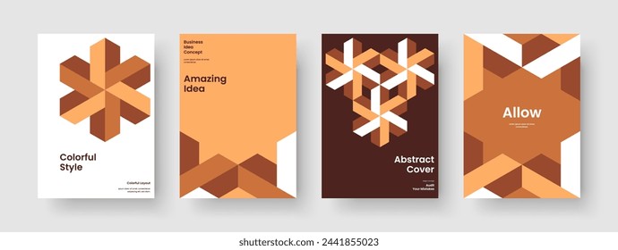 Geometric Banner Layout. Abstract Book Cover Template. Modern Flyer Design. Poster. Background. Report. Brochure. Business Presentation. Handbill. Pamphlet. Journal. Catalog. Brand Identity