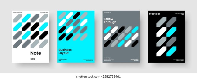 Geometric Banner Layout. Abstract Report Design. Isolated Business Presentation Template. Book Cover. Poster. Flyer. Background. Brochure. Newsletter. Portfolio. Magazine. Brand Identity. Notebook