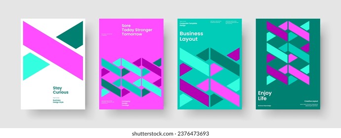 Geometric Banner Layout. Isolated Business Presentation Template. Modern Brochure Design. Book Cover. Background. Report. Flyer. Poster. Notebook. Catalog. Portfolio. Advertising. Journal. Leaflet