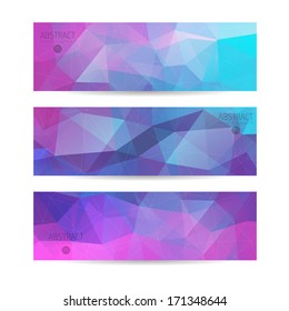 geometric banner lines a set of modern vector symbol with triangles geometric banner lines straight union colorful abstraction scene technology heap digital new fashionable employment formal electrica