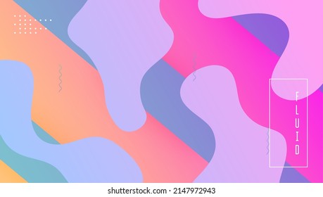 Pancarta geométrica. Forma de Neon. Página de aterrizaje tecnológico. Papel de escritorio horizontal. Página brillante. Elemento futurista. Disposición Violet Hipster. Volante digital de color. Banner geométrico violeta