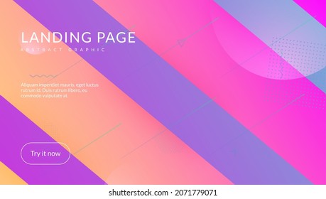 Geometric Banner. Pink Trendy Poster. Graphic Paper. Flow Digital Layout. Tech Landing Page. Rainbow Design. Minimal Pattern. Spectrum Presentation. Violet Geometric Banner