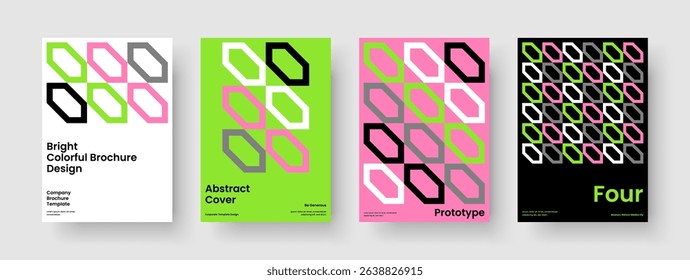 Geometric Banner Template. Abstract Background Design. Isolated Flyer Layout. Brochure. Report. Business Presentation. Book Cover. Poster. Leaflet. Newsletter. Pamphlet. Journal. Notebook