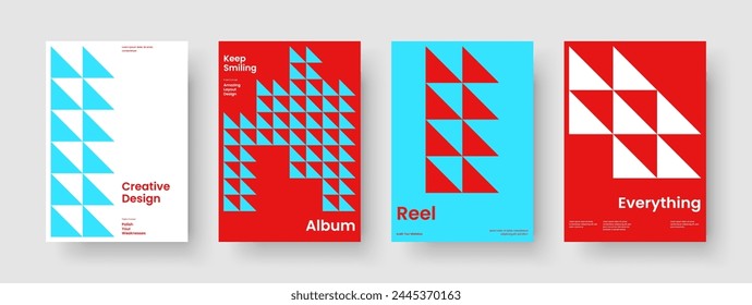 Geometric Banner Template. Abstract Flyer Design. Creative Report Layout. Brochure. Book Cover. Business Presentation. Background. Poster. Newsletter. Catalog. Journal. Portfolio. Notebook