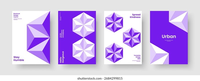 Geometric Banner Template. Abstract Flyer Layout. Isolated Book Cover Design. Brochure. Report. Poster. Background. Business Presentation. Brand Identity. Magazine. Advertising. Notebook. Portfolio