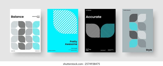 Geometric Banner Template. Creative Background Design. Isolated Book Cover Layout. Brochure. Business Presentation. Report. Flyer. Poster. Handbill. Brand Identity. Pamphlet. Journal. Magazine