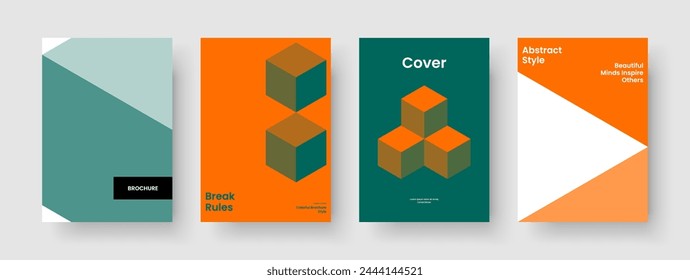 Geometric Banner Template. Creative Poster Layout. Isolated Business Presentation Design. Flyer. Report. Background. Brochure. Book Cover. Advertising. Notebook. Catalog. Portfolio. Journal
