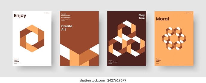 Geometric Banner Template. Creative Report Design. Isolated Poster Layout. Brochure. Business Presentation. Flyer. Book Cover. Background. Catalog. Pamphlet. Notebook. Brand Identity. Journal