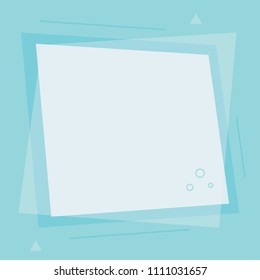geometric banner, template- vector illustration