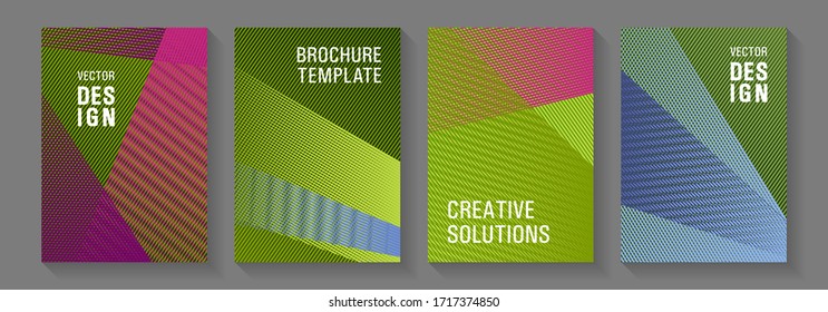 Fondos vectoriales de banner geométrico. Conjunto de plantillas de portada de marca avanzadas. Fondo digital elegante. Vectores lineales minimalistas Eps10. Tarjetas Rectangle.