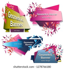 Geometric banners collection