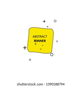 Geometric banners. Promo labels. Vector geometric shapes for advertising