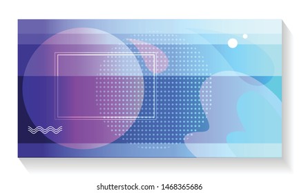 Geometric banners set. Creative shapes composition. Eps10 vector.	