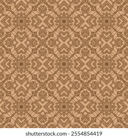 Geometric batik ornamental seamless pattern