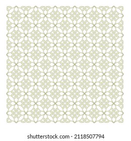 geometric batik pattern in floral lace style. Ethnic ornament. Vector illustration. For modern interior design, fashion textile prints, wallpaper, decoration panels