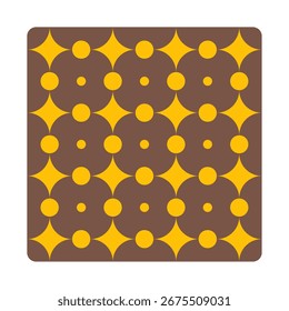 Geometric batik pattern with traditional Indonesian motifs for web, app, infographic, etc