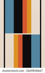 Geometric Bauhaus Abstract Circle Pattern