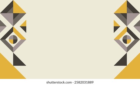 Geometric Bauhaus background. Use for web page background, backdrop, presentation background, advertisement.