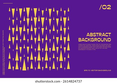 Geometric Bauhaus Poster bg. Inspired by Swiss Design geometric principles. Abstract vector illusions and modern minimalist shapes purple background.