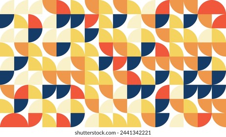 Geometric Bauhuas Pattern Vector  retro, Colorful, Geometric background, Geometric Pattern Seamless, Modern Pattern Texture, Vintage Colors, Colorful, Line Patterns