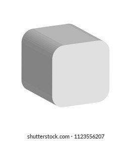 geometric beam with rounded edges in perspective