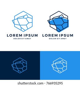 geometric bear logo vector line art outline download monoline
