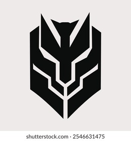 Geometric Beast Logo Sleek, Powerful, and Modern