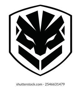 Geometric Beast Logo Sleek, Powerful, and Modern