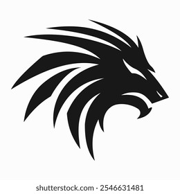 Geometric Beast Logo Sleek, Powerful, and Modern