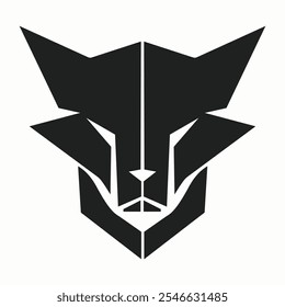 Geometric Beast Logo Sleek, Powerful, and Modern