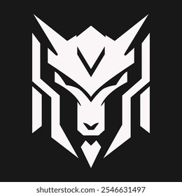 Geometric Beast Logo Sleek, Powerful, and Modern