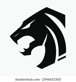 Geometric Beast Logo Sleek, Powerful, and Modern