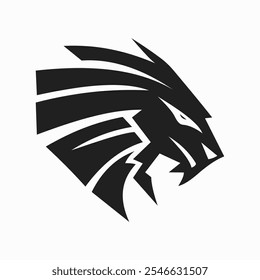 Geometric Beast Logo Sleek, Powerful, and Modern