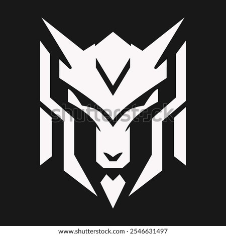Geometric Beast Logo Sleek, Powerful, and Modern